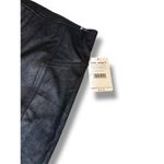 Free People NWT  Black Faux Suede Biker Style Stretch Shorts XS Photo 3