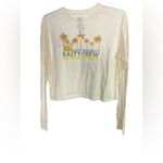 Salty Crew  Cream Crop Top with Colorful Logo Photo 2