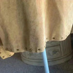 DAVID BROOKS Pig Suede Leather Jacket Women Studded Western Boho Brown S 18 Tan Photo 11