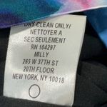 Milly Green Purple Teal Abstract Print Dress Modern Retro Contemporary Size 2 XS Photo 6