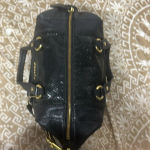 Coach  Ashley Black Leather Python Snakeskin Satchel Shoulder Tote F19247 Purse Photo 5