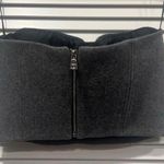 LaQuan Smith $525 Boiled Wool Bustier Top Heather Gray Size Medium NWT Photo 7