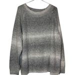 CHAPS Womens Sweater Crew Neck Pullover Knit Boxy Fit Long Sleeve Ombre Grey XXL Photo 0