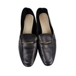 Woolworths Black Leather Horsebit Loafers Size 8 Photo 1