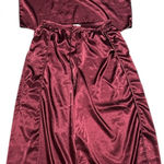 BB Dakota  ,wine Red Satin Pajama Set – Silky 2-Piece Sleepwear. Photo 0