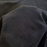 ZARA  | Knit Colder Shoulder Turtleneck Long Sleeve Velour Navy Blue Small Photo 2