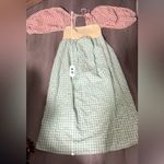 ASOS Design Shirred Mixed Multicolor Gingham Print Long Sleeve Midi Dress Sz 6 Photo 7