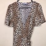 Seven Wonders Women’s Leopard Print Wrap Maxi Dress Brown Size 2 Photo 1