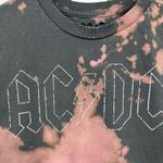 ACDC Custom Bleach Splatter Short Sleeve Shirt Size Small Distressed Photo 8