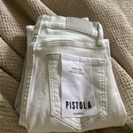 Pistola  MONROE CROP Cigarette LE BLANC White Jeans 26 Photo 5