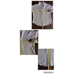 Mod Boutique  Navy and White Striped Button Down Shirt size small Photo 10