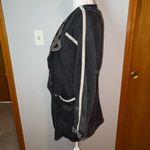 POL  open front embroidered lace washed‎ black oversized cardigan size S Photo 2