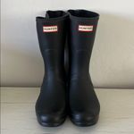 Hunter  Original Short Back Adjustable Rain Boots Black Women’s Size 10 Photo 2