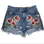 Free People  24” Wild Rose Distressed Studded Skirt Photo 6