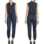 AG Adriano Goldschmied ADRIANO GOLDSCHMIED Frances Jumpsuit Denim Chambray Size Small Utility Photo 9