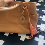 Isaac Mizrahi Isaac mizrah Tan pebble leather purse tote Photo 9