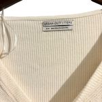 Urban Outfitters  Off White Long Sleeve Crop Top Size Medium Photo 2
