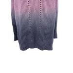 Free People Come Together Purple Blue Ombre Sweater Tunic Size Large Photo 5