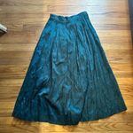 Susan Bristol Dark Green Pleated Skirt Photo 0