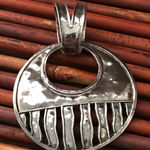 Silpada  Sterling Silver .925 Large Circular Pendant Oxidized Photo 0