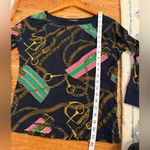 Ralph Lauren  LRL Women's Lightweight Equestrian Waffle Weave Pullover Top Size M Photo 8