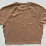 PINK - Victoria's Secret  Tan Short Sleeve Sweatshirt Size S Photo 13