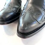 Golden Goose  Leather Western Booties Black Ankle Boots Sz 39 US 9 Photo 5