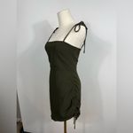 Amanda Uprichard New!  Chaira‎ Olive Green Mini Dress Sz XS Photo 4