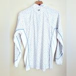 Peter Millar long sleeve UPF 50 quarter zip blue Pop clink print base layer L Photo 1