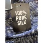 Alfani Womens 16 Duville Resport Navy Print Silk Skirt NEW Ruffle Feminine Blue Size 16P Photo 6