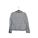 Pendleton  Blazer White Black Striped Button 100% Cotton Petite Photo 4