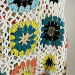 Indie Retro Tank Crochet Crop Top Boho Y2K Festival Knit Medium Large Pastel White Size undefined Photo 2