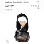 Easy Street ‎ black patent faux leather slingback dress heels size 9 Photo 1