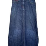 BCBG Vintage Blue Denim Maxi Jean Skirt Women’s Size 8 Photo 0
