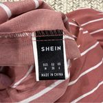 SheIn  Pink Stripe Cropped Jumpsuit Photo 5