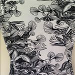 Cable & Gauge Black and White Fitted Wrap Blouse Short Sleeve ~ XL Photo 5