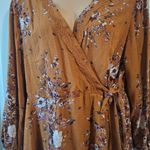 Maurice's  Sz 1X Floral Wrap Blouse Photo 7