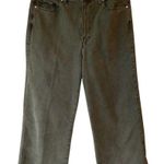 Paige  High Rise Anessa Wide Leg Ankle Jeans Vintage Mossy Green Women's Size 30 Photo 0