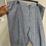 Liz Claiborne  20W Linen Blend Textured Cropped Pants Summer Resort Vacation Photo 2