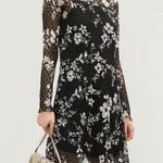 See By Chloe See By Chloé Lace Slip Midi Dress Semi-Sheer Long Sleeve Floral Pattern AOP sz L Photo 0