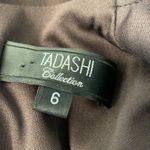 Tadashi Shoji  Collection Brown Collared Sequins Zip Back Evening Elegant Jacket Photo 6