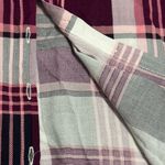 Iky & Me Pink/Burgundy Plaid Button Up Shirt Photo 4