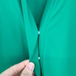 ADAY Something Borrowed Shirt Womens XS Emerald Green Minimalist Travel Chic Photo 5