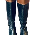 Michael Kors  Fulton Harness Boot Black/Mocha Brown Leather Boot Photo 9