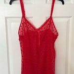 Inner Most Red Heart Print See Through Negligee Chemise Gown Large Photo 0