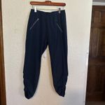 Athleta Navy Blue Aspire Ankle Pant Size 4 Joggers Track Pants Zip Pockets Photo 3