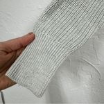 Rachel Zoe  Grey Knit Pullover Hoodie Sweater Womens XS Henley Preppy Cozy Casual Photo 1