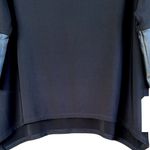 NWT Clara Sun Woo Faux Leather Sleeve Top Black Generous Size XS Photo 5