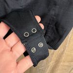 Abercrombie & Fitch  Black Ruched Front Tank Top Cotton Bodysuit L NWOT Photo 4