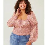 Altar’d State ARULA Pink Floral Blouse  Photo 0